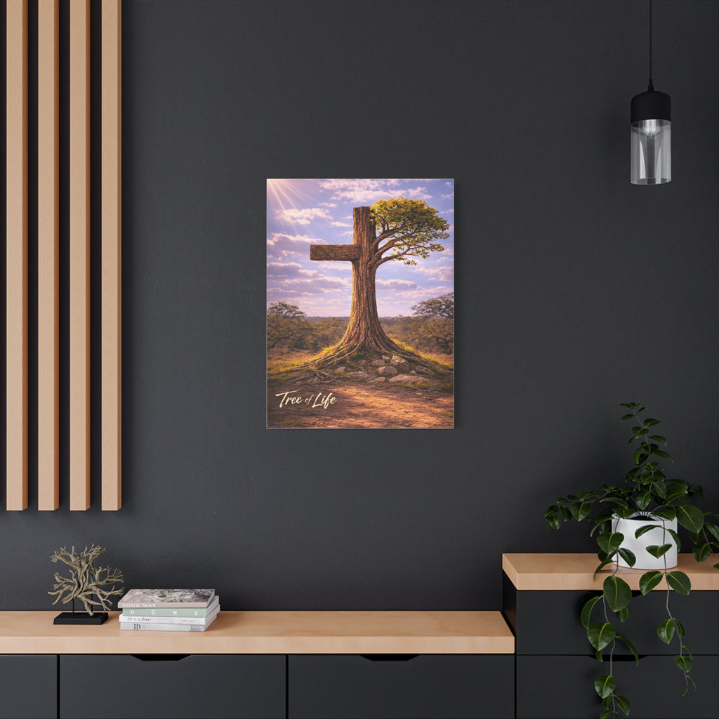 Tree of Life Cross | Jeremiah 17:7-8 Christian Canvas