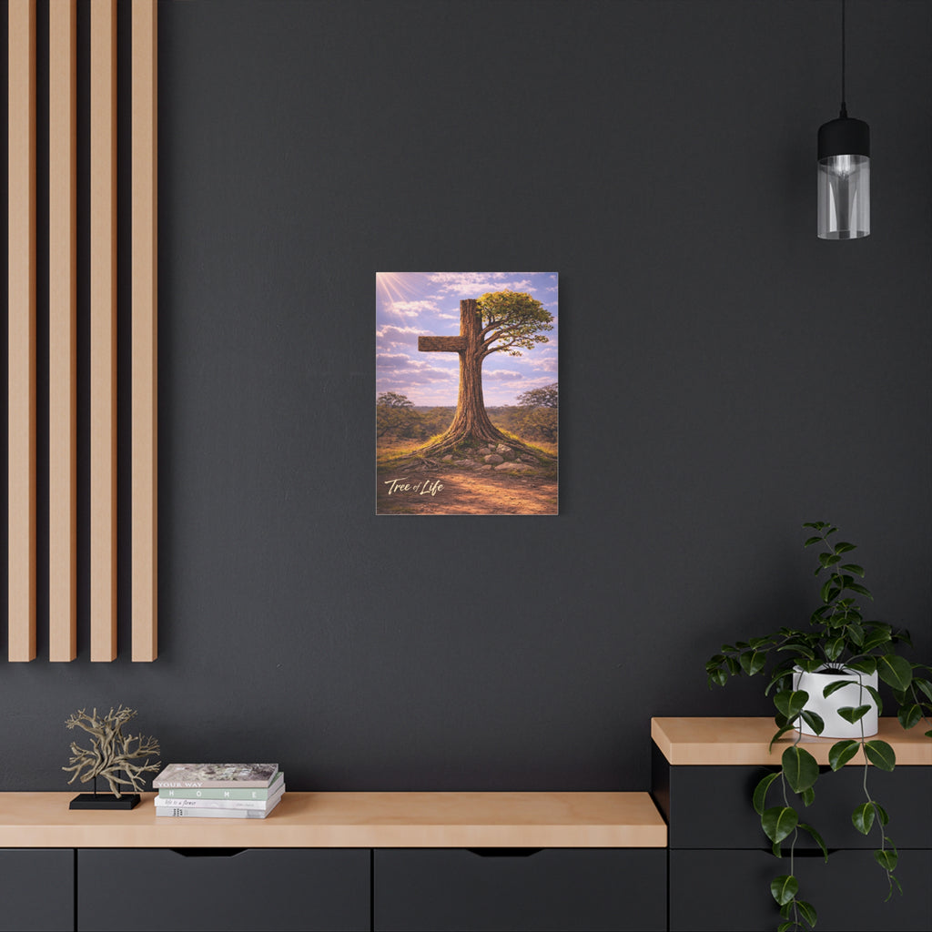 Tree of Life Cross | Jeremiah 17:7-8 Christian Canvas