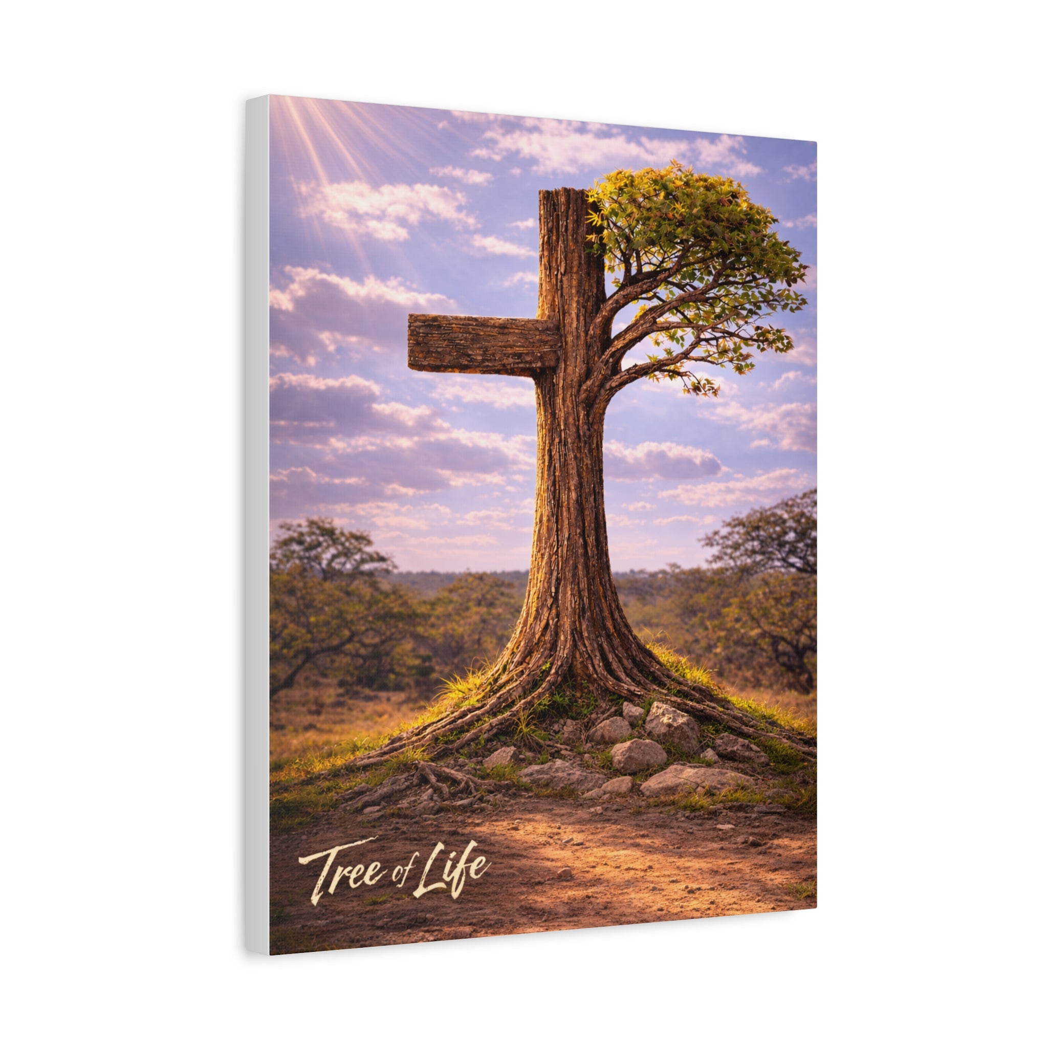 Tree of Life Cross | Jeremiah 17:7-8 Christian Canvas