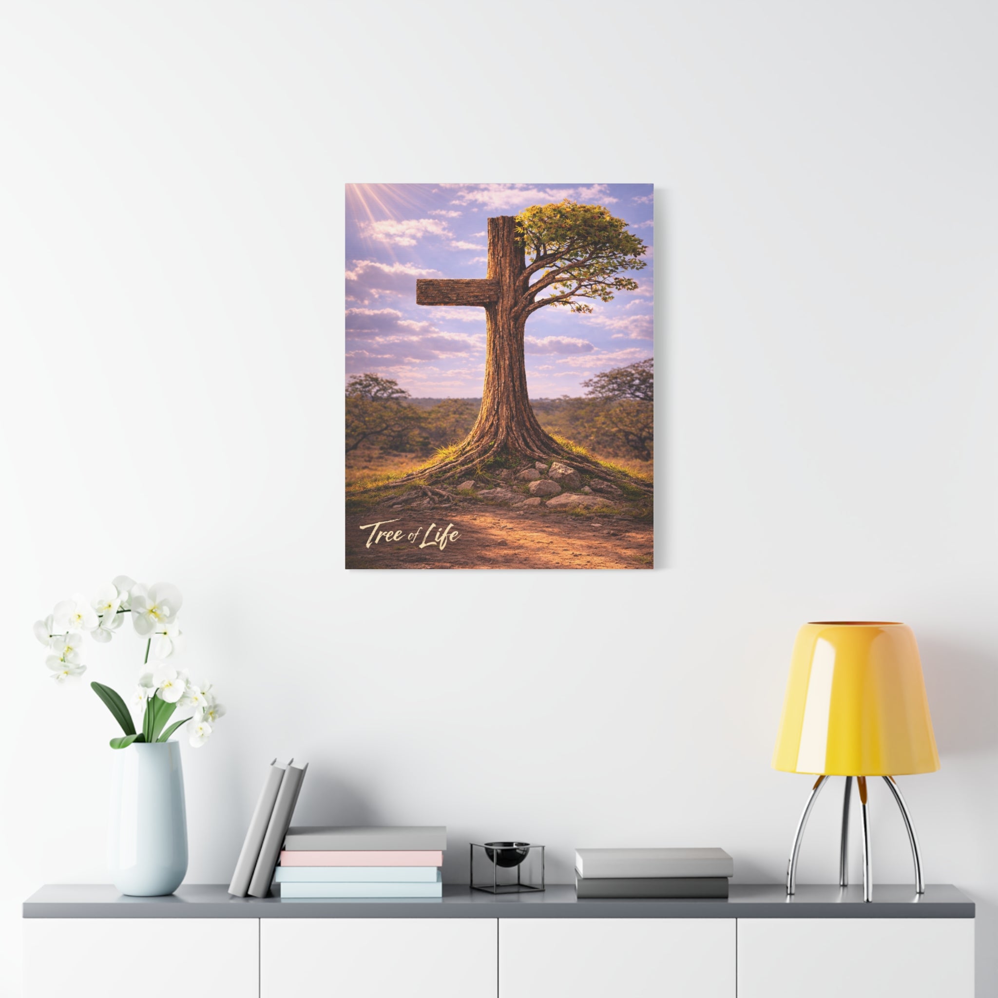 Tree of Life Cross | Jeremiah 17:7-8 Christian Canvas