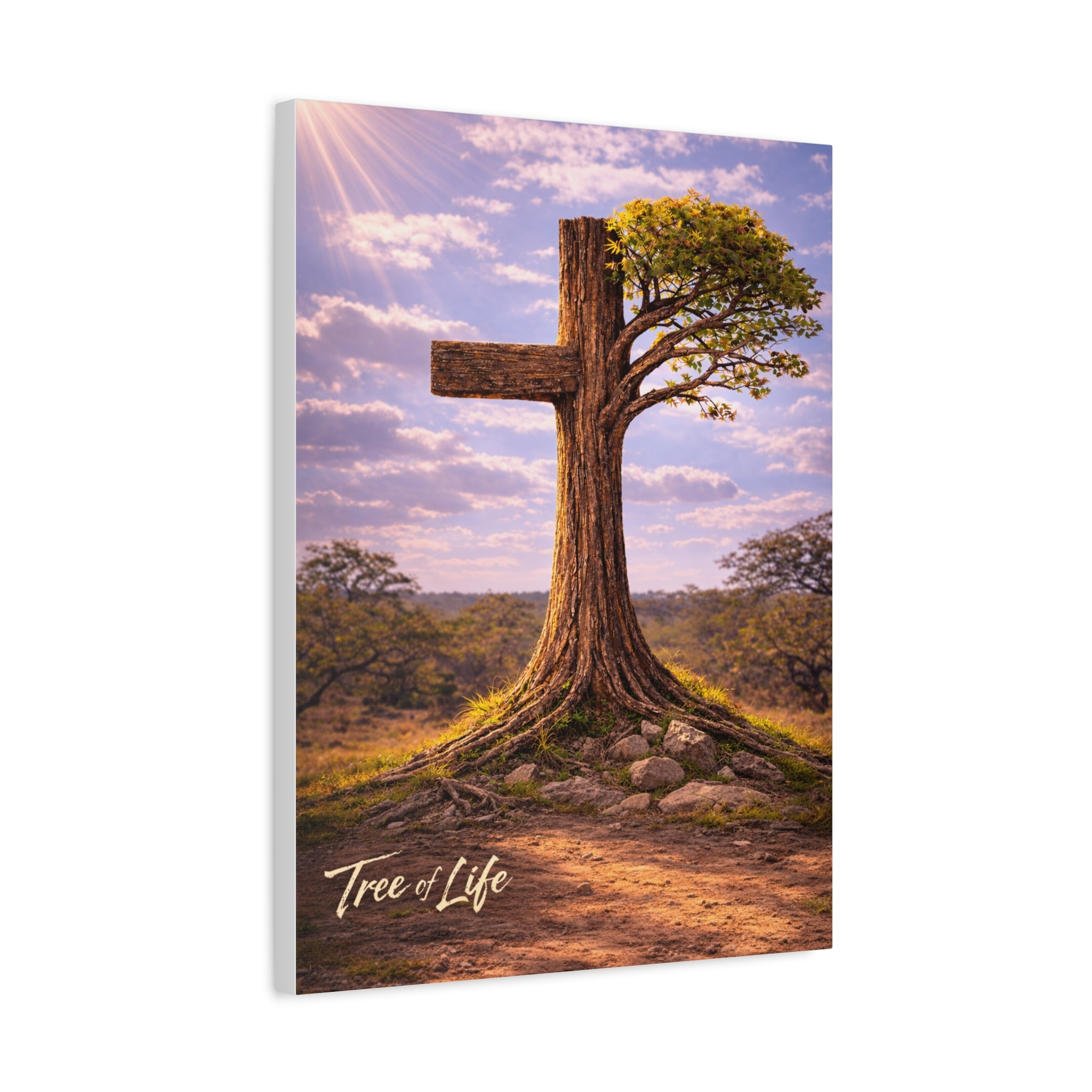Tree of Life Cross | Jeremiah 17:7-8 Christian Canvas