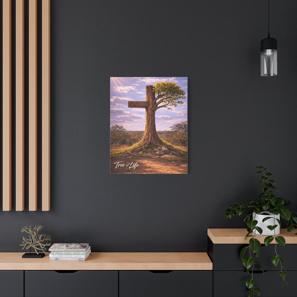 Tree of Life Cross | Jeremiah 17:7-8 Christian Canvas