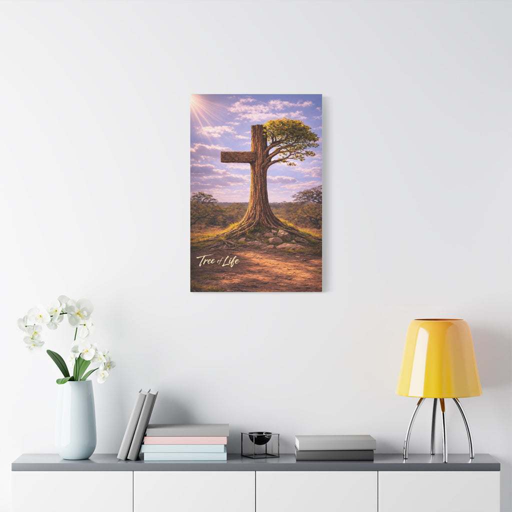 Tree of Life Cross | Jeremiah 17:7-8 Christian Canvas