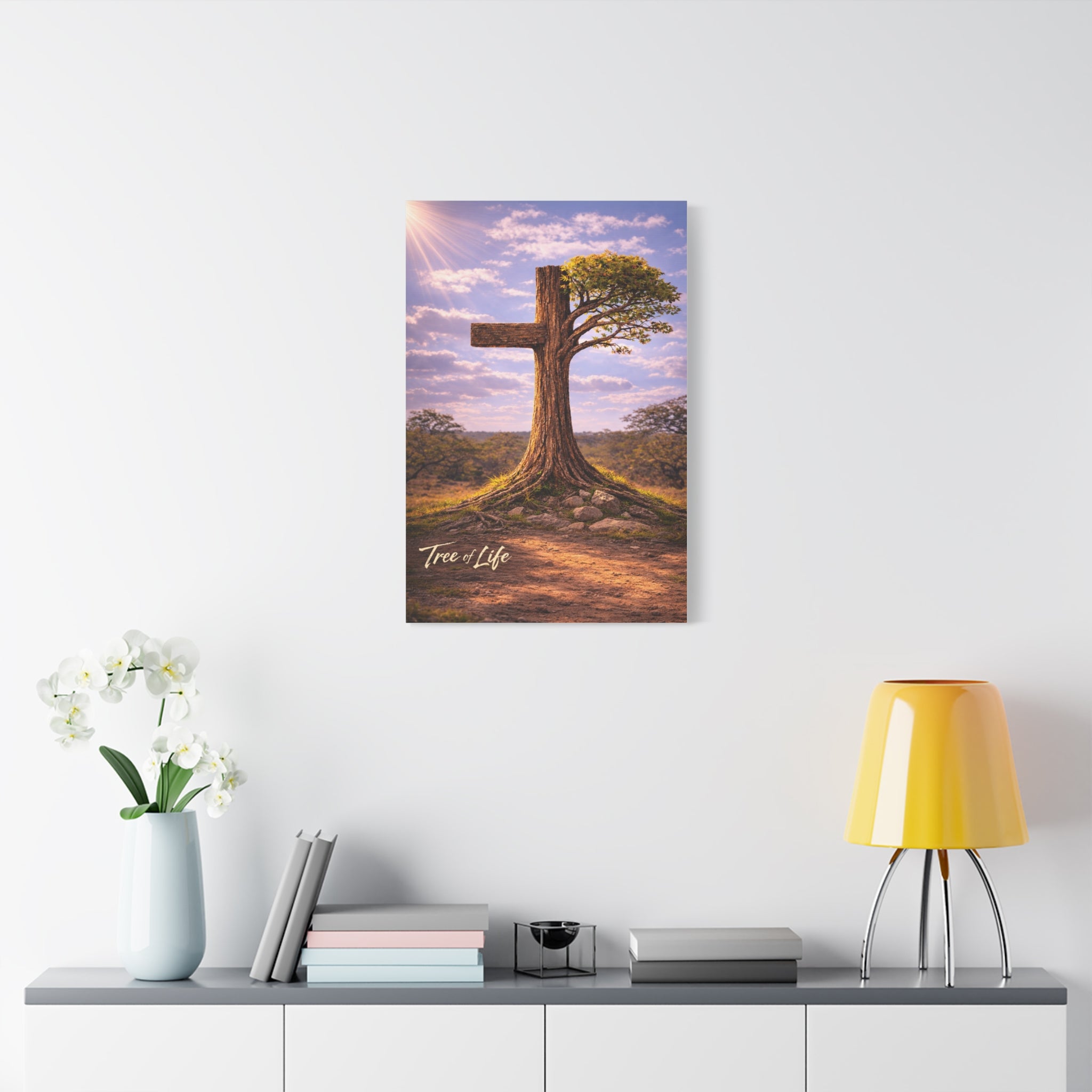 Tree of Life Cross | Jeremiah 17:7-8 Christian Canvas