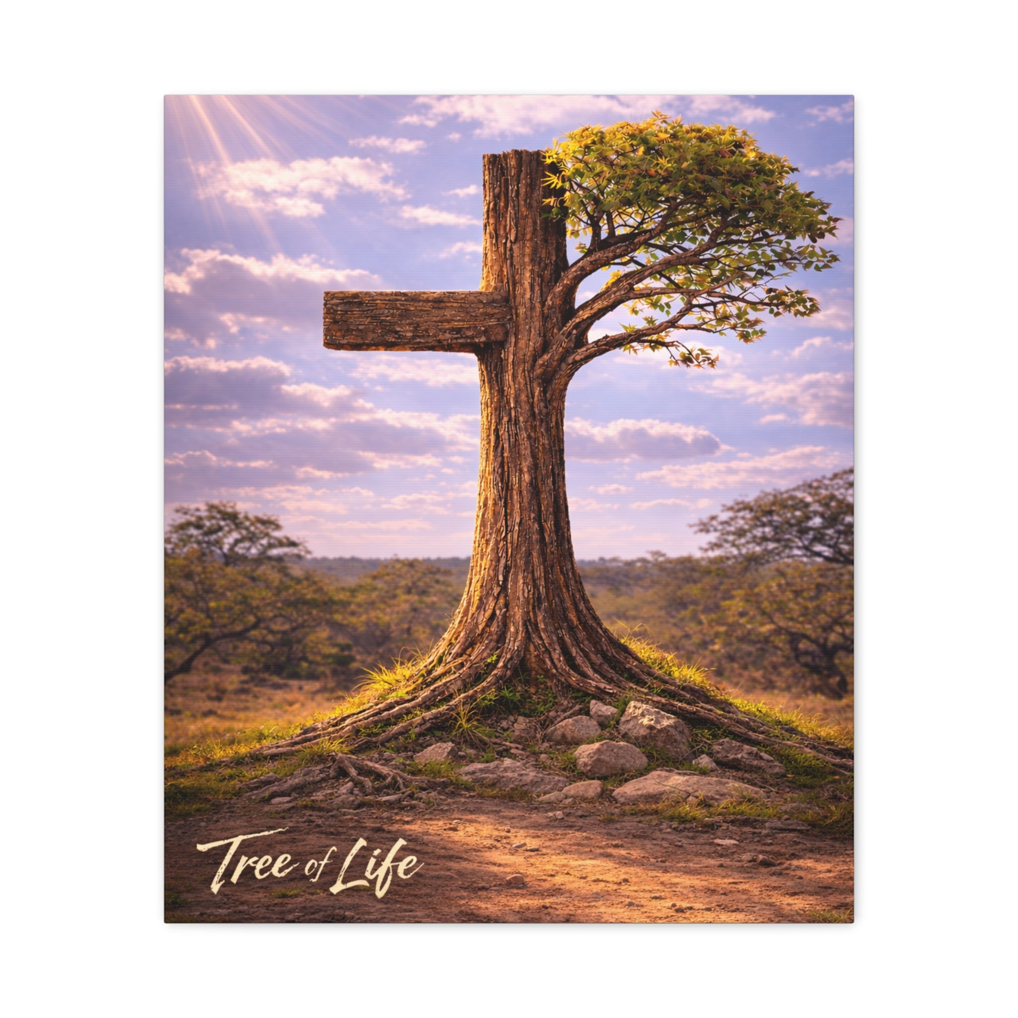 Tree of Life Cross | Jeremiah 17:7-8 Christian Canvas