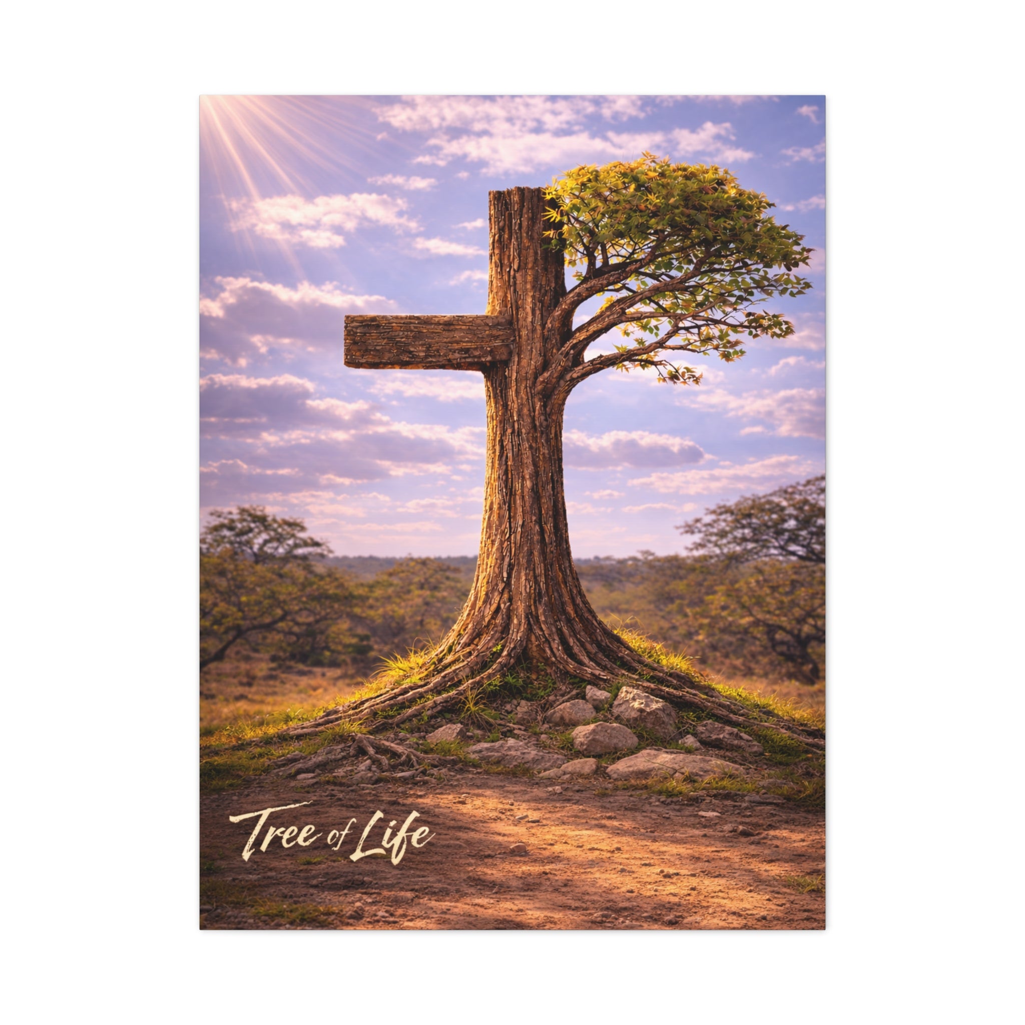 Tree of Life Cross | Jeremiah 17:7-8 Christian Canvas