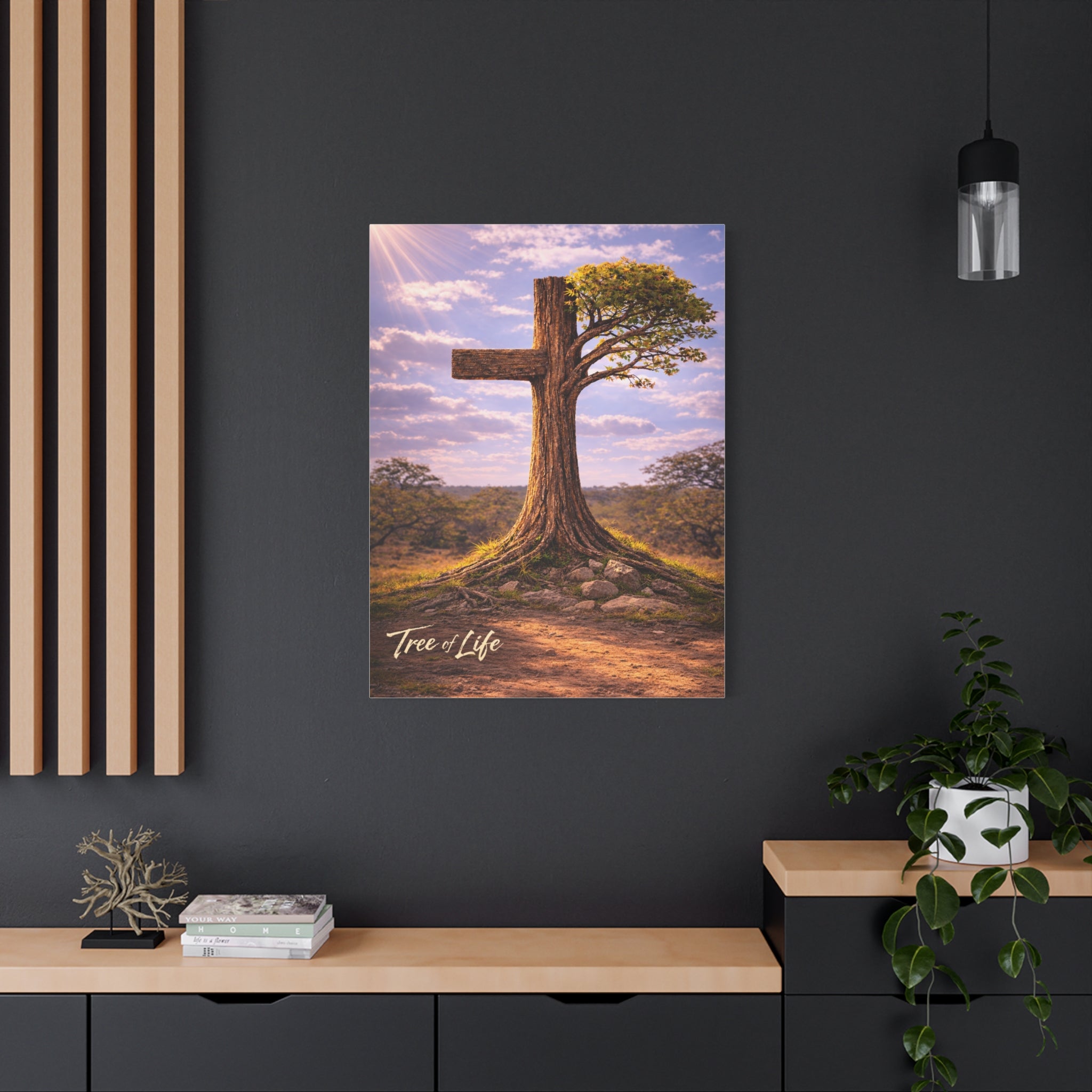 Tree of Life Cross | Jeremiah 17:7-8 Christian Canvas