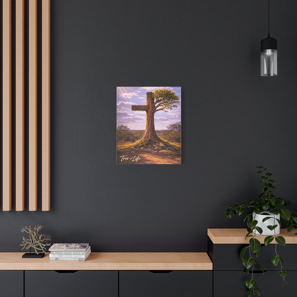 Tree of Life Cross | Jeremiah 17:7-8 Christian Canvas