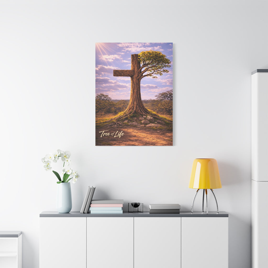 Tree of Life Cross | Jeremiah 17:7-8 Christian Canvas
