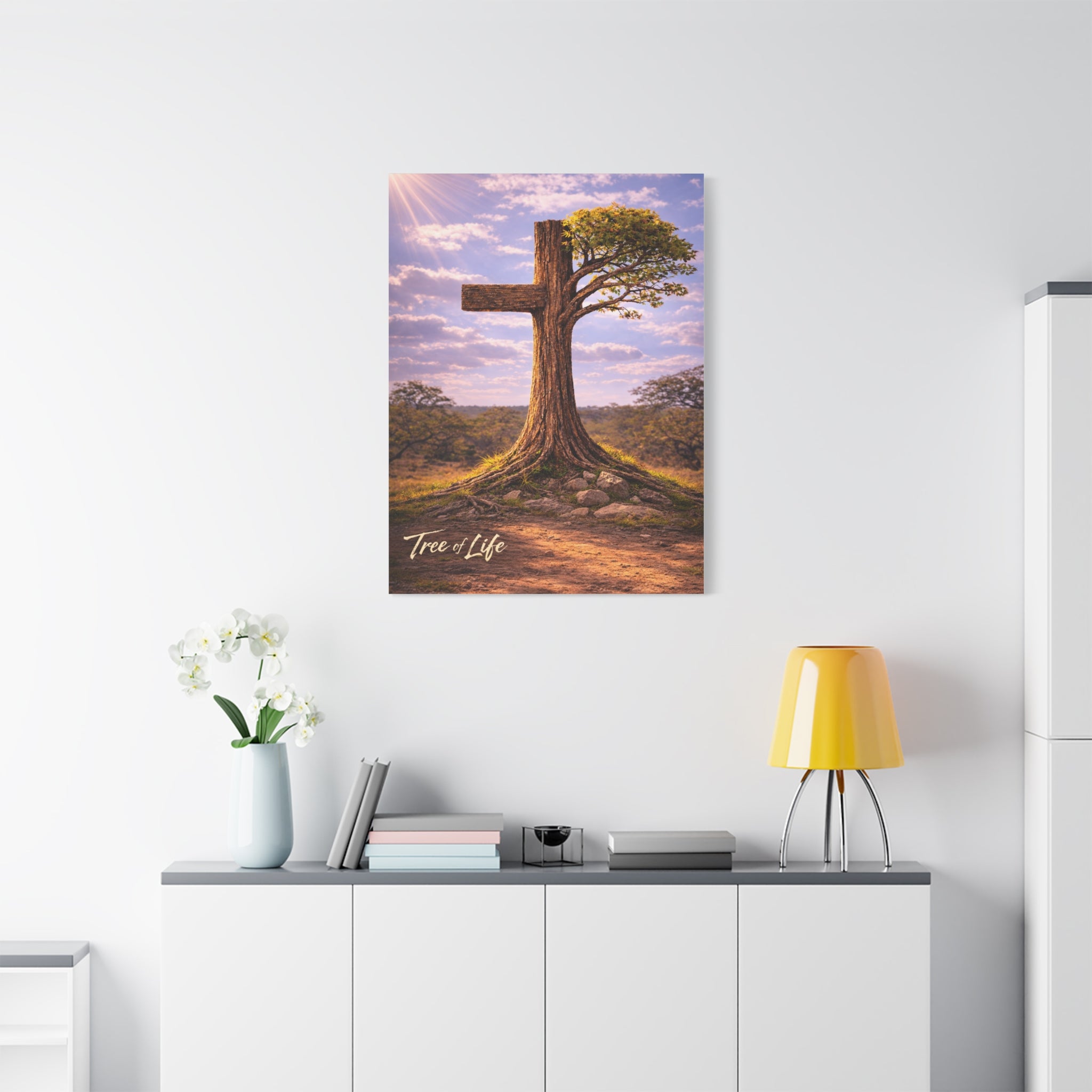 Tree of Life Cross | Jeremiah 17:7-8 Christian Canvas