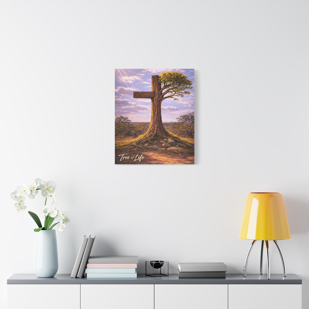 Tree of Life Cross | Jeremiah 17:7-8 Christian Canvas