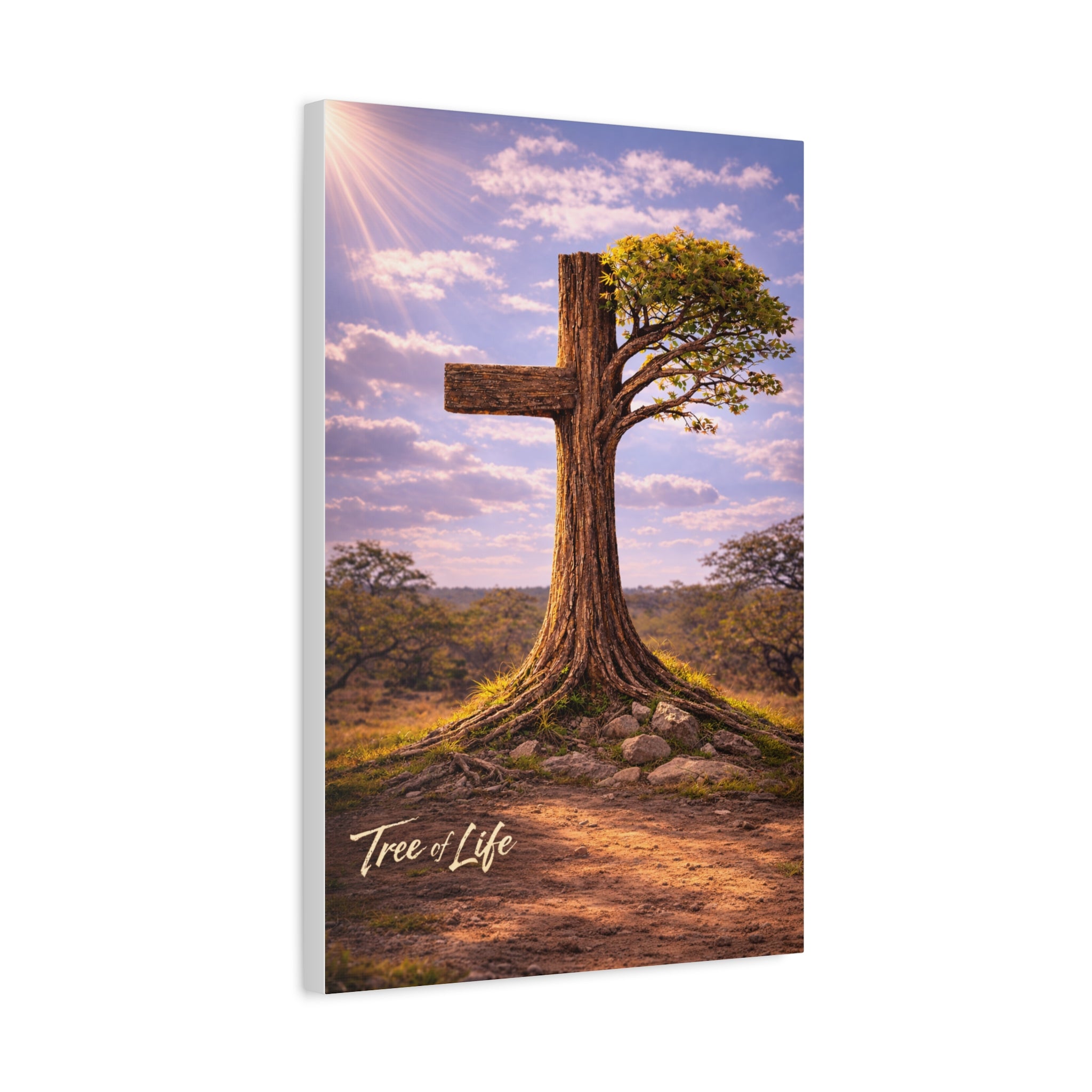 Tree of Life Cross | Jeremiah 17:7-8 Christian Canvas