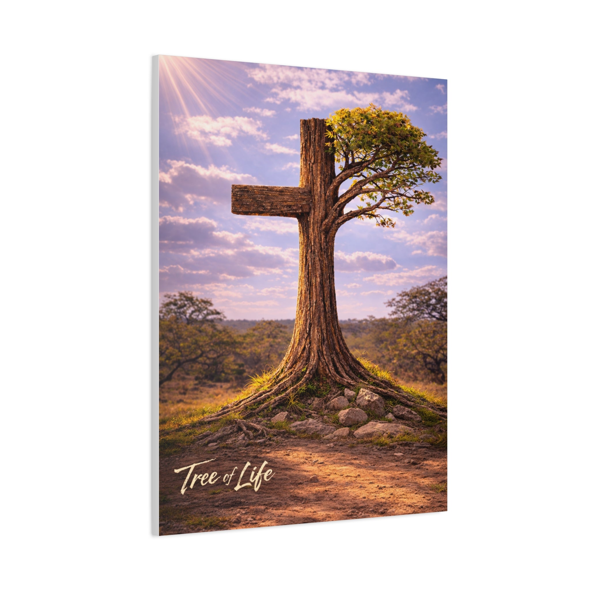 Tree of Life Cross | Jeremiah 17:7-8 Christian Canvas