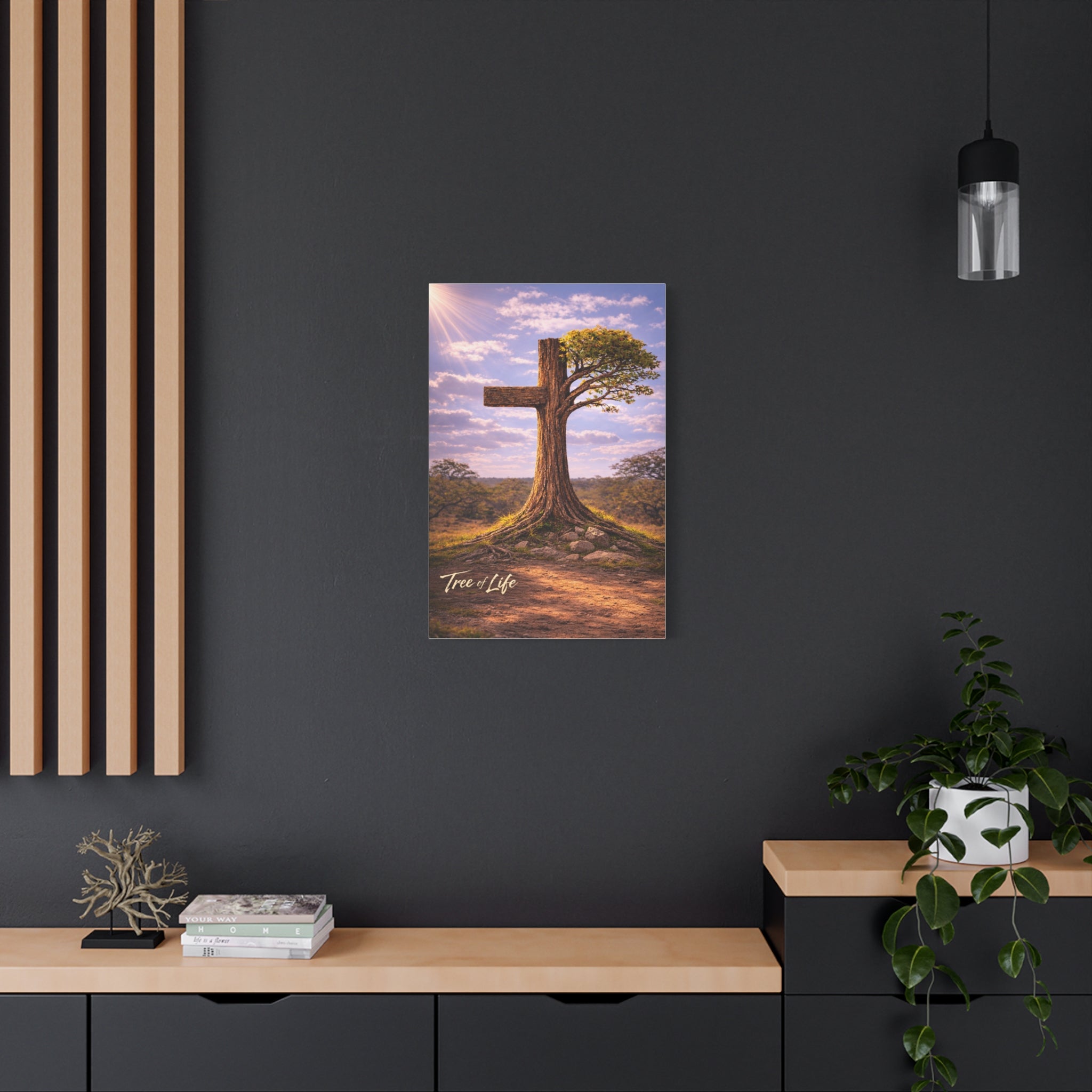 Tree of Life Cross | Jeremiah 17:7-8 Christian Canvas