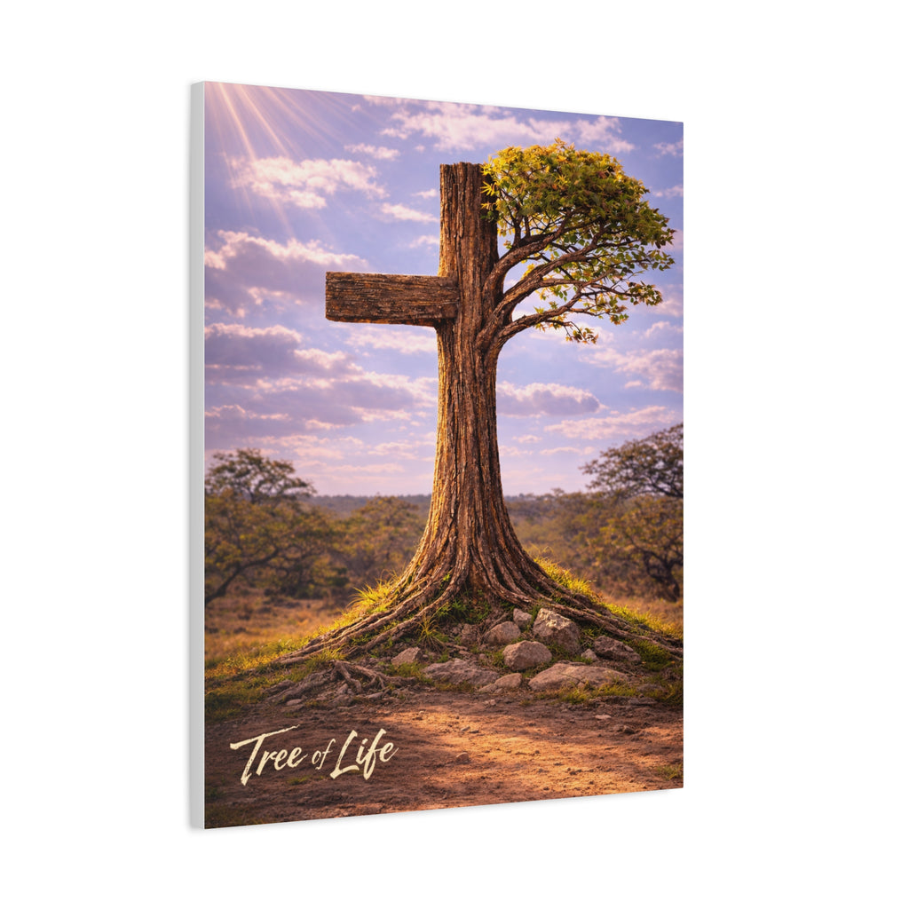 Tree of Life Cross | Jeremiah 17:7-8 Christian Canvas