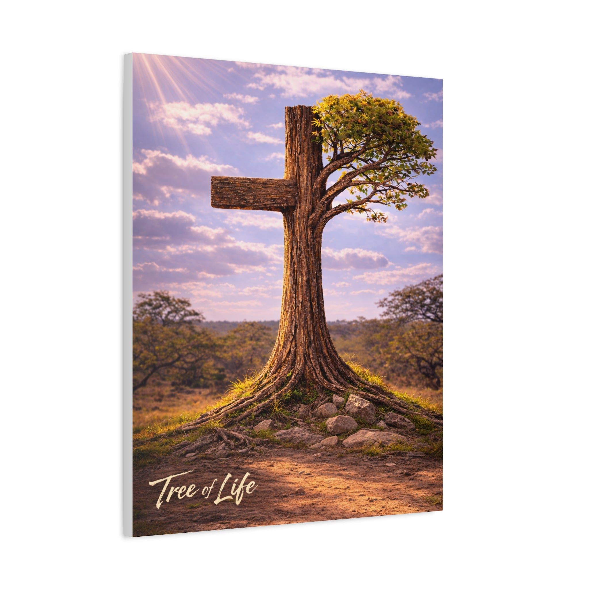 Tree of Life Cross | Jeremiah 17:7-8 Christian Canvas