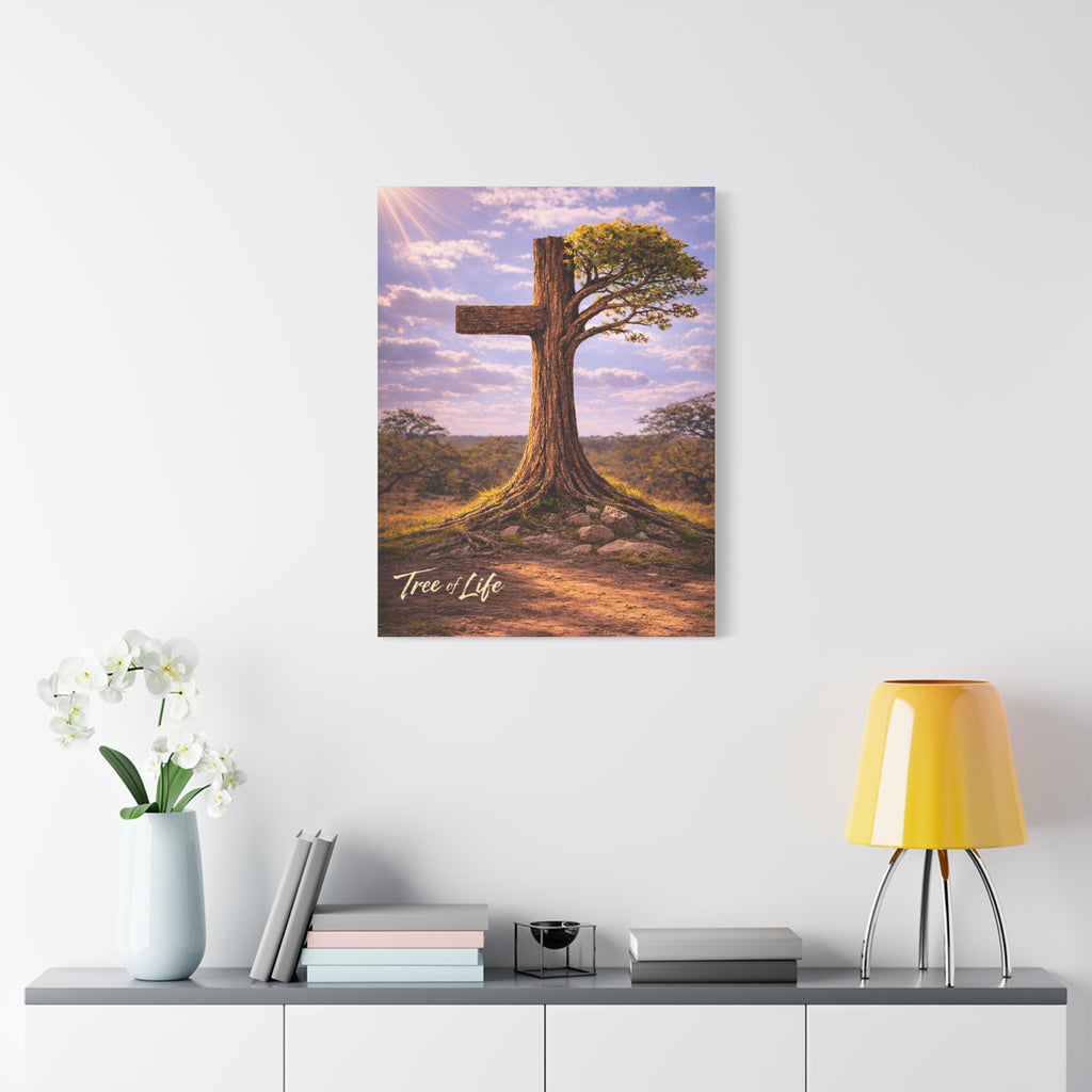 Tree of Life Cross | Jeremiah 17:7-8 Christian Canvas