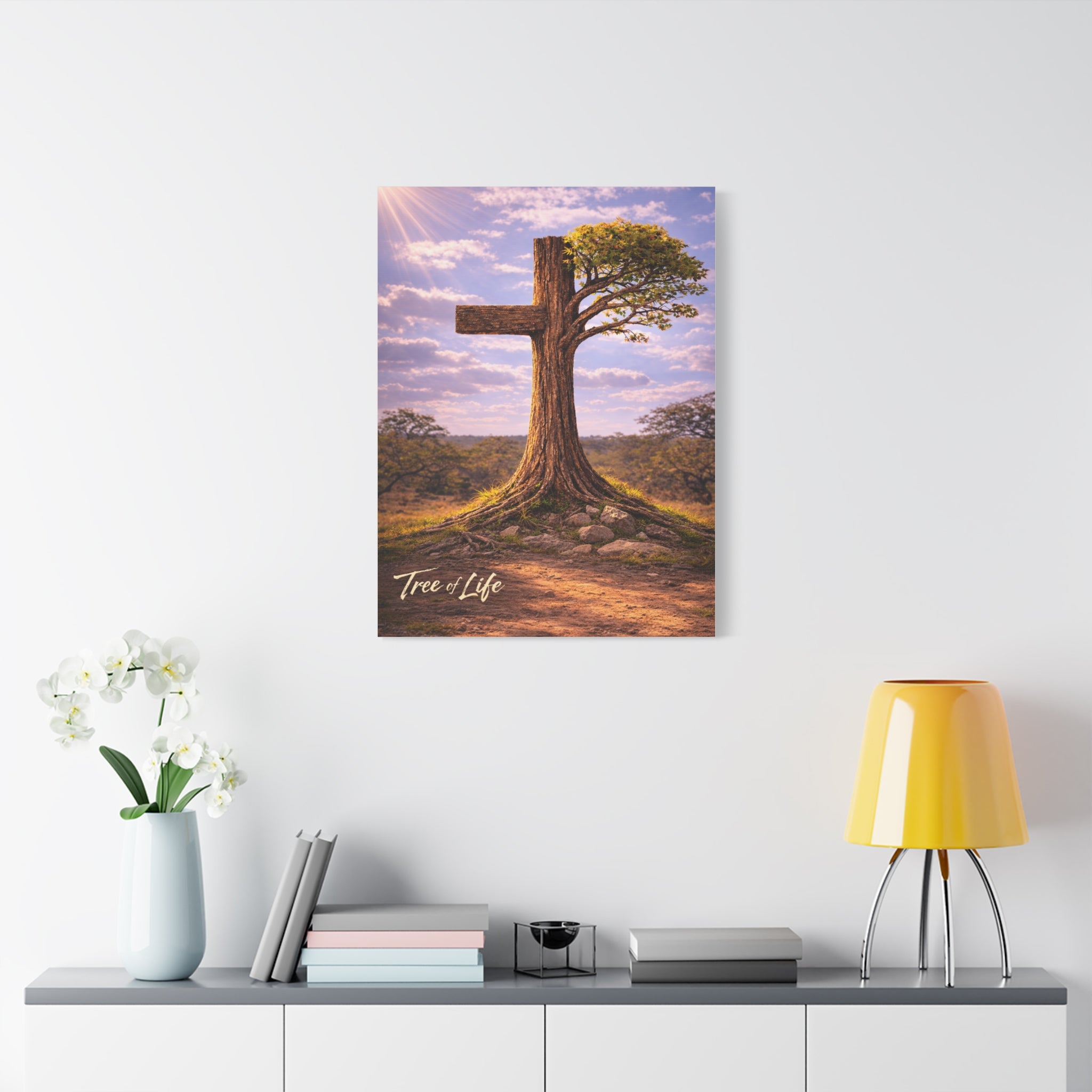 Tree of Life Cross | Jeremiah 17:7-8 Christian Canvas